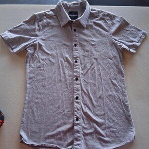 mens youngla Grey short sleve shirt small  grey, short sleeve, structured casual